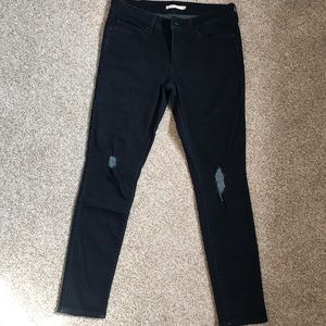 Levi's Pants - Levi 711 Skinny dark blue distressed jeans Levi's Pants - Levi 711 Skinny dark blue distressed jeans